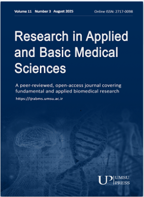 انتشار سی‌ و یکمین شماره مجله Research in Applied and Basic Medical Sciences
